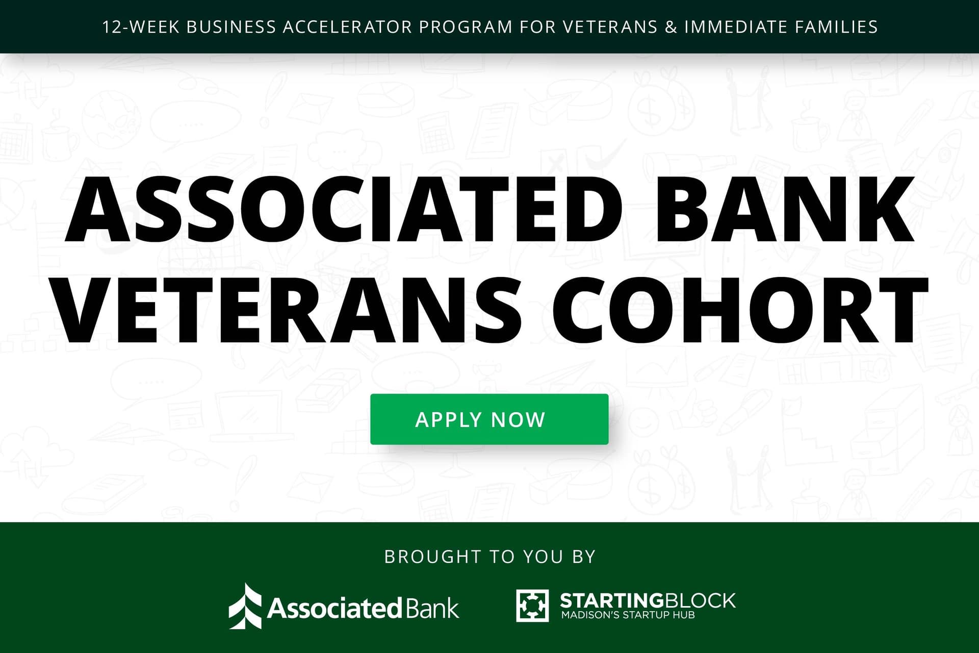 Display ad for StartingBlock; Associated Bank Veterans Cohort