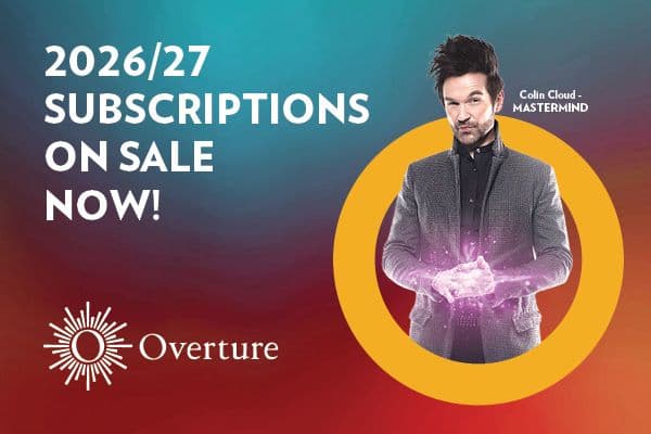 Display ad for Overture's 2026/27 subscription sale