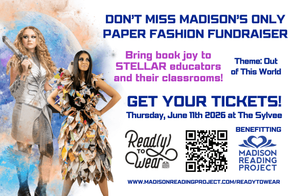 Display ad for Madisons only paper fashion fundraiser; June 11th, 2026