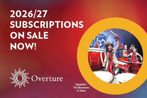 Display ad for Overture's 2026/27 subscription sale